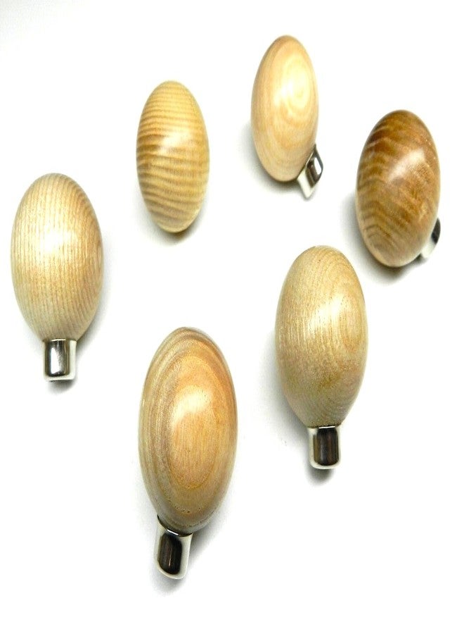 JTS Wooden Graver Handles Set of 6 Round Ball Shape Handle Wooden Holder, Handles can be Used to Hold Various Other Tools, Including Milgrains Wheels, Beading Tools, and More - Image 2