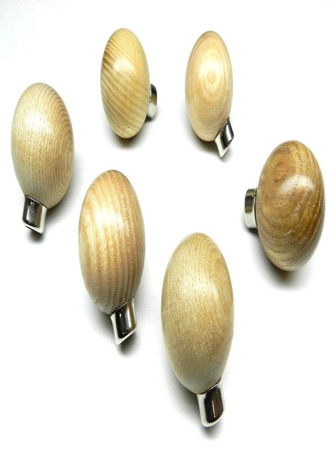 JTS Wooden Graver Handles Set of 6 Round Ball Shape Handle Wooden Holder, Handles can be Used to Hold Various Other Tools, Including Milgrains Wheels, Beading Tools, and More - Image 1