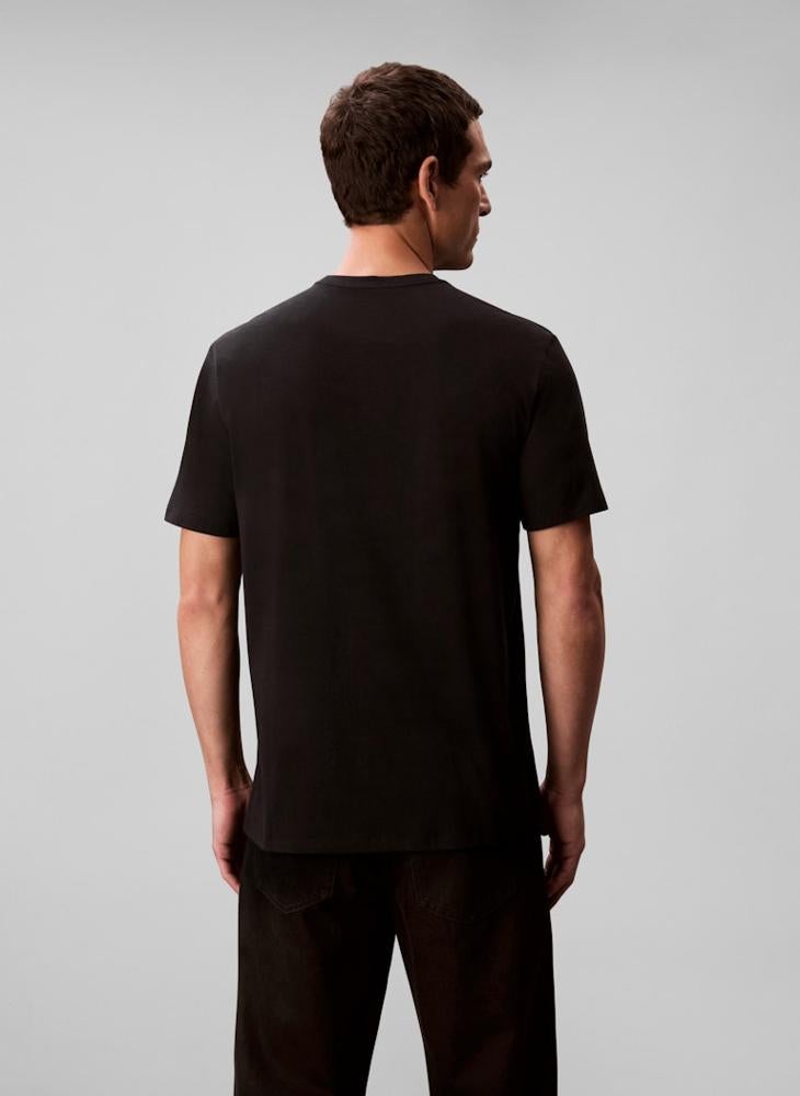 كالفن كلاين تيشيرت بياقة دائرية وشعار بأكمام قصيرة - Image 2