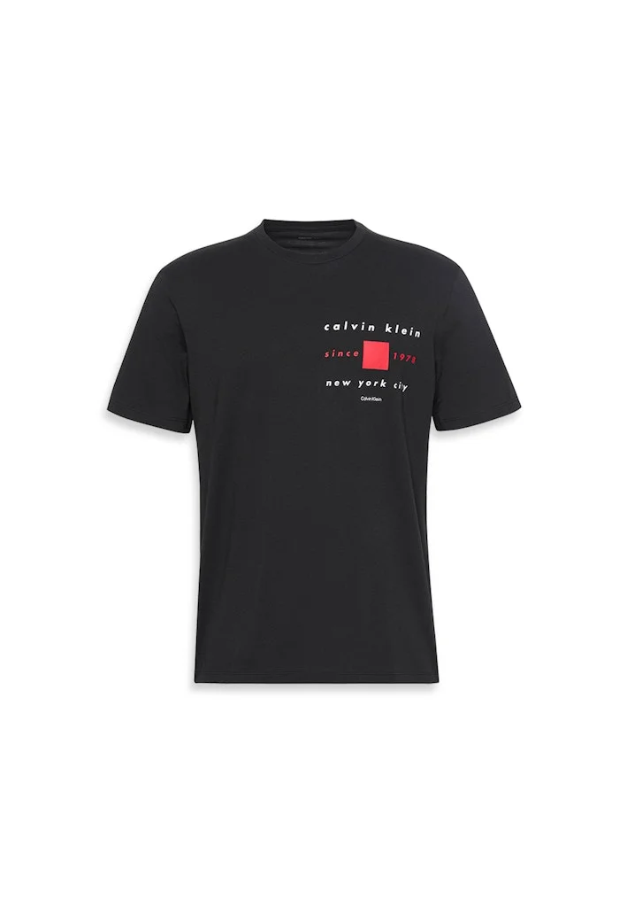 CALVIN KLEIN Short Sleeve Logo Crew Neck T-Shirt