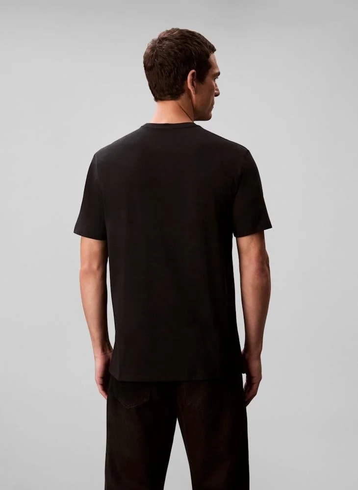 CALVIN KLEIN Short Sleeve Logo Crew Neck T-Shirt