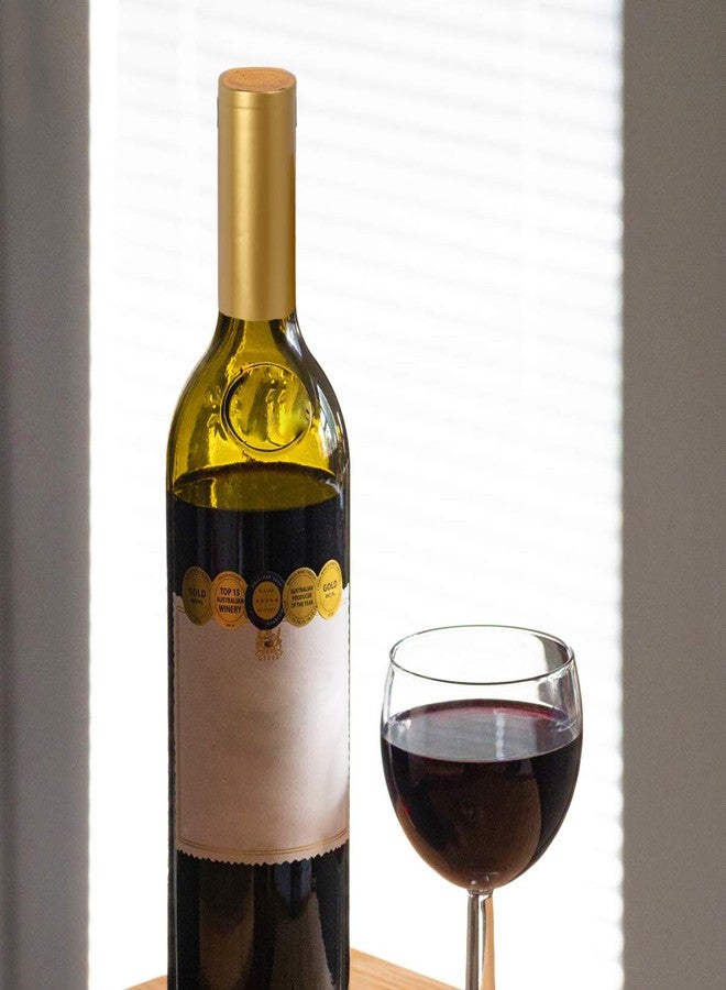 Kisangel كبسولات كيسانجيل سيل فيلم، 100 قطعة، كبسولات ذهبية قابلة للانكماش الحراري لزجاجات النبيذ، مثالية للاستخدام المنزلي، صحية ومريحة لإغلاق زجاجات النبيذ - Image 4