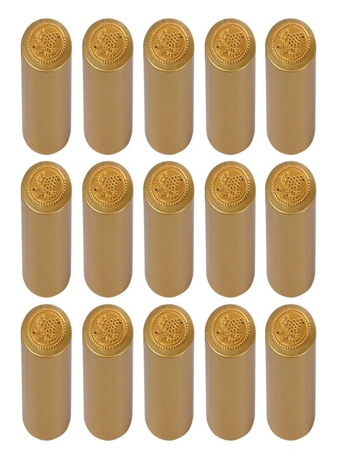 Kisangel كبسولات كيسانجيل سيل فيلم، 100 قطعة، كبسولات ذهبية قابلة للانكماش الحراري لزجاجات النبيذ، مثالية للاستخدام المنزلي، صحية ومريحة لإغلاق زجاجات النبيذ - Image 2