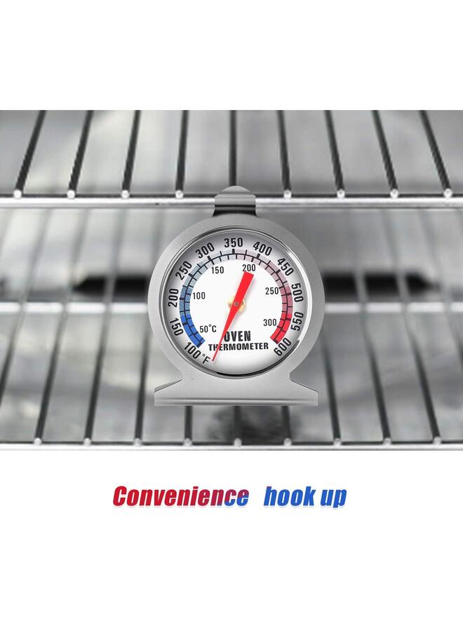 ميزان حرارة للفرن (3 قطع): 50-300 درجة مئوية/100-600 درجة فهرنهايت، ميزان حرارة فوري للطهي من الفولاذ المقاوم للصدأ - Image 3