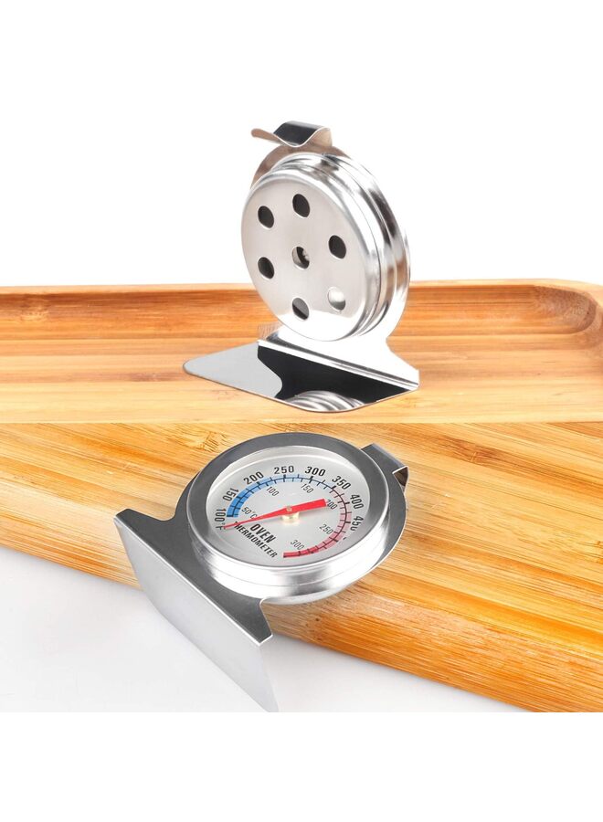 ميزان حرارة للفرن (3 قطع): 50-300 درجة مئوية/100-600 درجة فهرنهايت، ميزان حرارة فوري للطهي من الفولاذ المقاوم للصدأ - Image 4