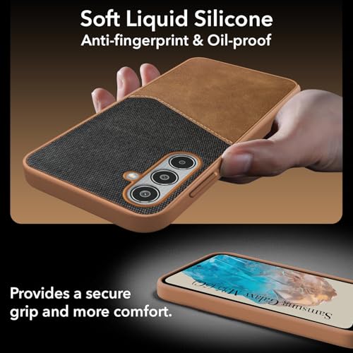 Jkobi Back Cover Case for Samsung Galaxy M35 5G (Dual PU Leather Stitch | Professional Minimalist | Soft and Flexible) - Image 2