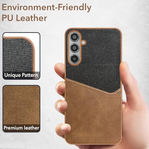 Jkobi Back Cover Case for Samsung Galaxy M35 5G (Dual PU Leather Stitch | Professional Minimalist | Soft and Flexible) - Image 3