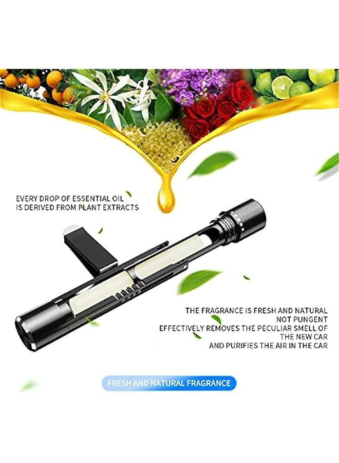 Car Air Fresheners Scents Diffuser Vent Clips Perfume Essential Oil sticks Fro Women Men Automotive Fragrance Decoration Accessories(Black) - Image 3