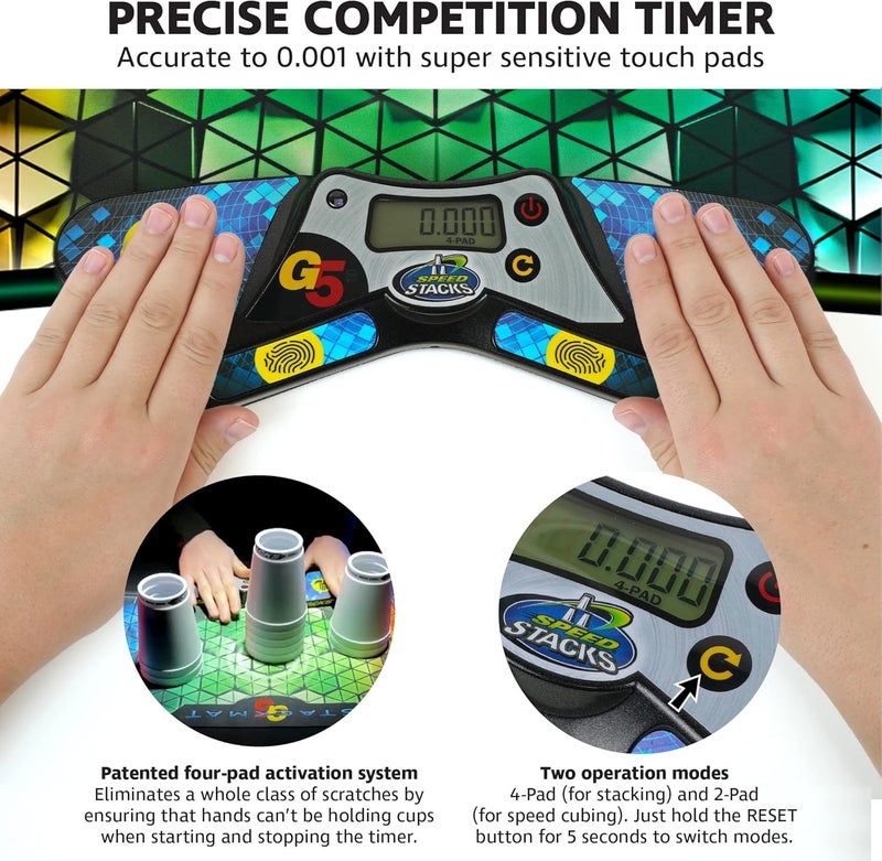 Speedstacks | G5 Stackmat (Timer and Mat) | Accuracy to 0.001 Seconds, Batteries Included | Endorsed by Sport Stacking and Cubing associations - Image 3