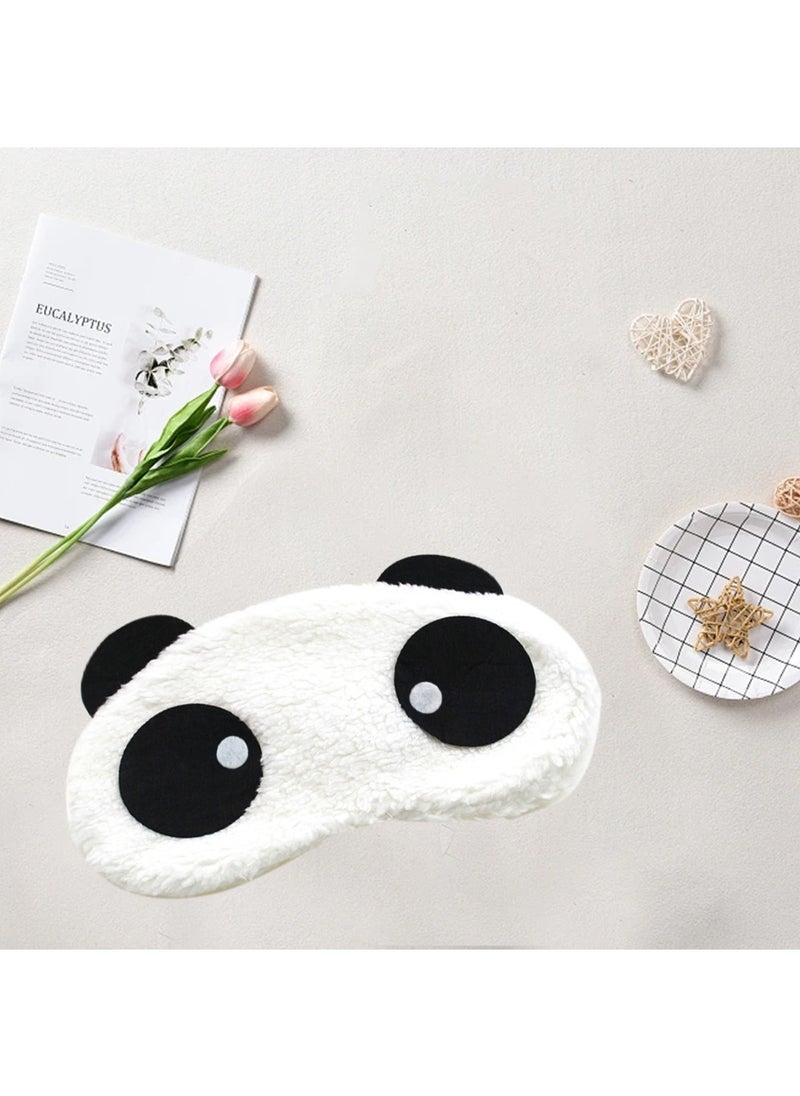 Generic - Lovely Panda Shaped Eye Mask  Sleep Mask, Eye Covers for Sleeping in Travel & Nap, Funny Plush Eye Mask for Sleeping, Soft Lightweight Sleeping Mask for Kids Teens Girls Women - Image 1