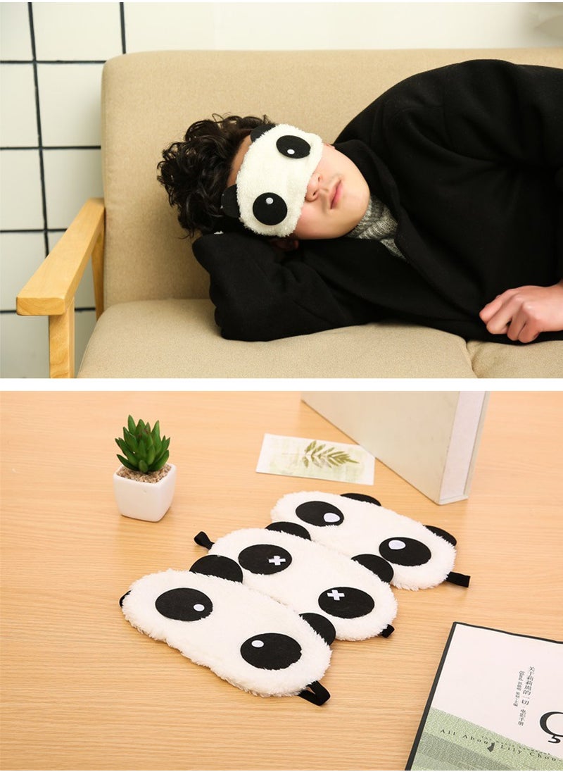 Generic - Lovely Panda Shaped Eye Mask  Sleep Mask, Eye Covers for Sleeping in Travel & Nap, Funny Plush Eye Mask for Sleeping, Soft Lightweight Sleeping Mask for Kids Teens Girls Women - Image 1