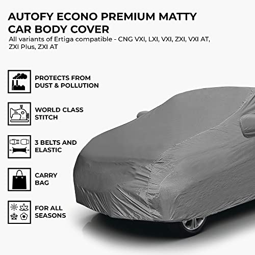 Autofy Car Cover Waterproof Econo for Maruti Suzuki Ertiga [Year 2020 Onwards] - Ertiga Car Cover Dust & UV Protection Ertiga Car Body Cover with Mirror Pocket Soft Cotton Lining - Image 3