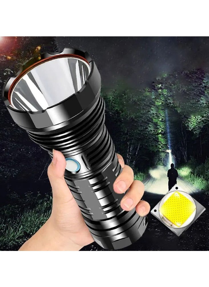 360°Light Rechargeable Tactical Flashlight High Lumens LED Super Bright with 5 Modes Water Resistant Emergency Flashlight
