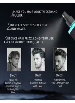 CARVENCHY Sea Salt Spray for Hair Men Hair Texturizing Spray with Kelp Aloe Vera and Red Algae Extract Surf Spray to Add Volume and Texture Sea Salt Spray for Men Beach Hair Spray  - Image 3