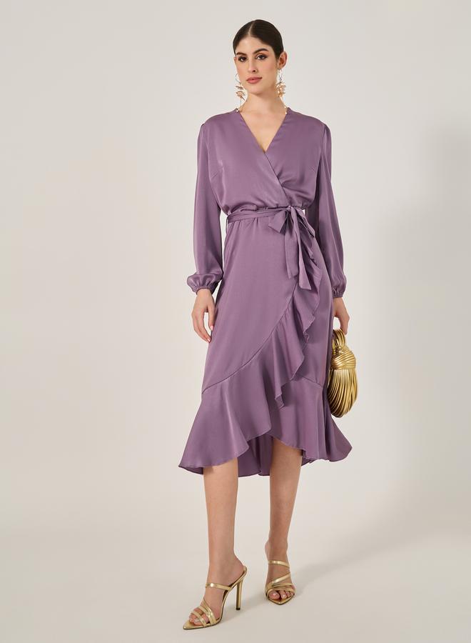 Styli Ruffled Lavender Dress - Image 2