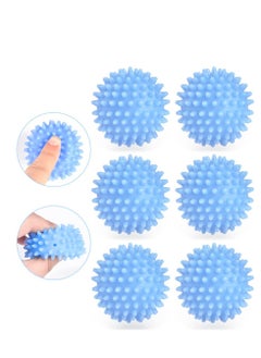 Y&D Tumble Dryer Balls, Balls Set of 6, Energy Saving Reusable Clothes Softener Washing Machine for Home Quick Drying, Blue  - Image 1