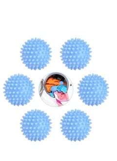 Y&D Tumble Dryer Balls, Balls Set of 6, Energy Saving Reusable Clothes Softener Washing Machine for Home Quick Drying, Blue  - Image 2