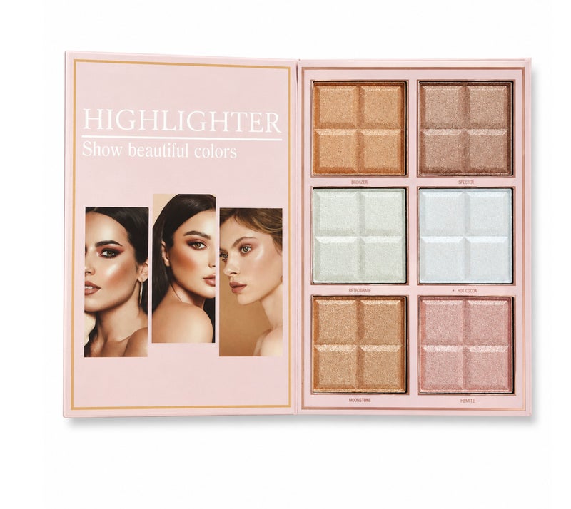 Me Now 54 Color Makeup Palette 5 Layer Book Style All in One Cosmetic Kit with Eyeshadow Blush Highlighter Concealer Eyebrow Powder and Lip Shades Pink Multi Use - Image 2