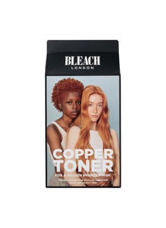 BLEACH LONDON Copper Toner Kit Ammoniafree Toning For Soft Ginger Finish Ideal For Light To Medium Blonde Hair With Smooth And Shine Complex (Complete Kit)  - Image 1