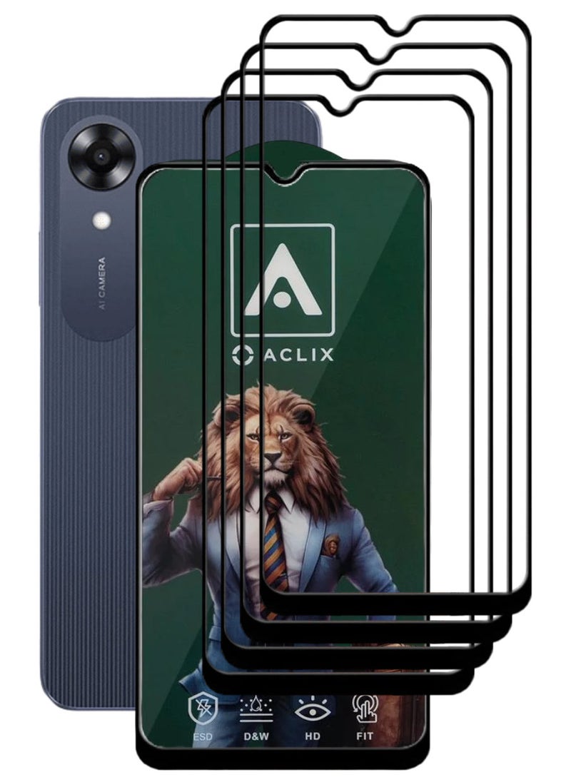 أكاليكس 4 قطع، حماية شاشة،  لهاتف اوبوA17k، جودة ممتازة. - Image 1