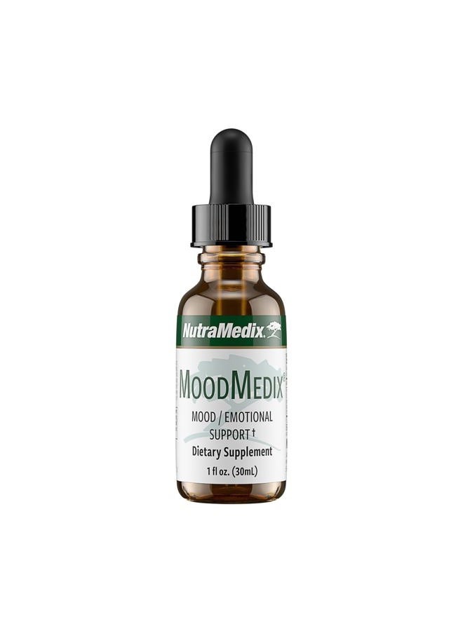 Nutramedix MoodMedix - Mood Support Supplement with Bioavailable Liquid Cat's Claw & Turmeric Root Drops - Mood, Stress Response & Emotional Support Supplement - Liquid Herbal Extract Tincture (1oz) - Image 1