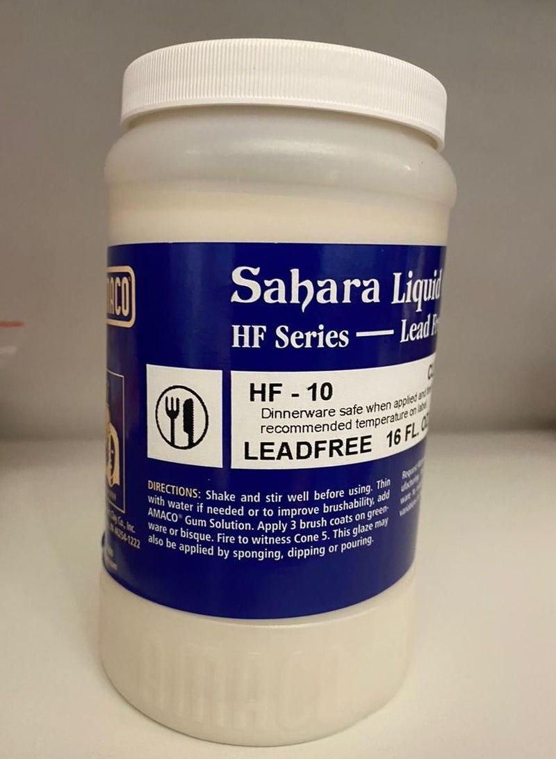 Amaco High Fire HF-10 Clear Glaze for Pottery and Ceramic - Image 1