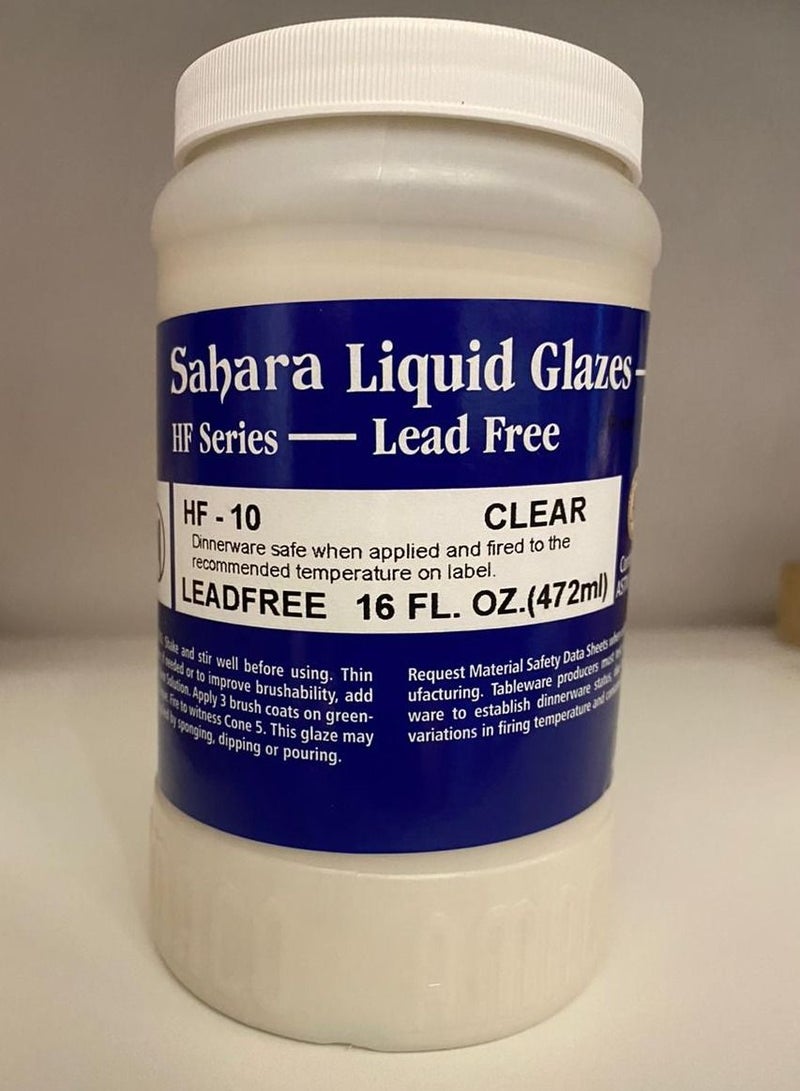 Amaco High Fire HF-10 Clear Glaze for Pottery and Ceramic - Image 3