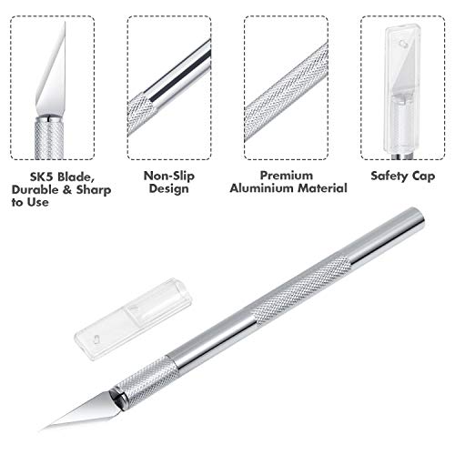 Anezus Craft Knife Precision Cutter and Self Healing Cutting Mat Set With 30 PCS Blades for Art, Hobby, Craft, Scrapbooking, Stencil - Image 3