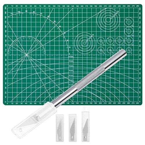 Anezus Craft Knife Precision Cutter and Self Healing Cutting Mat Set With 30 PCS Blades for Art, Hobby, Craft, Scrapbooking, Stencil - Image 1