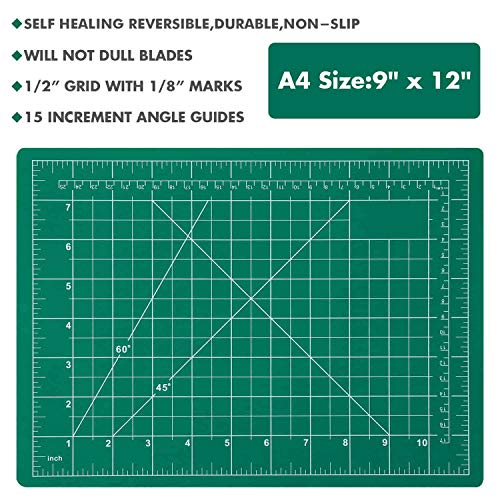 Anezus Craft Knife Precision Cutter and Self Healing Cutting Mat Set With 30 PCS Blades for Art, Hobby, Craft, Scrapbooking, Stencil - Image 5