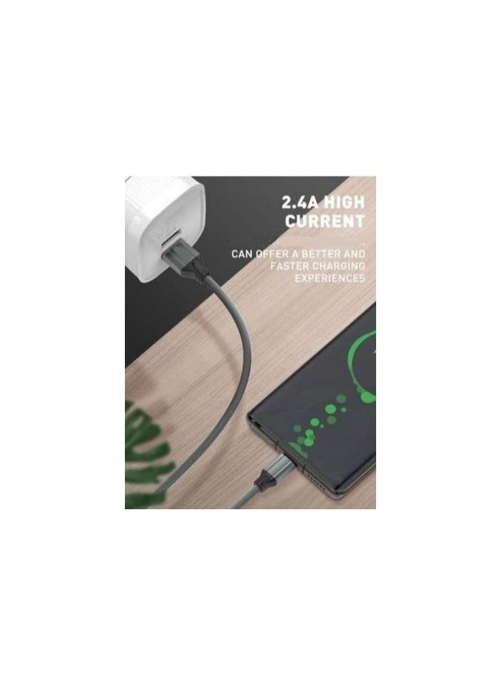 "Original Type C Cable to USB - Fast Charging Data Cable 2.4A, Compatible with Samsung, Realme, Xiaomi - Anti Bending Design" - Image 4