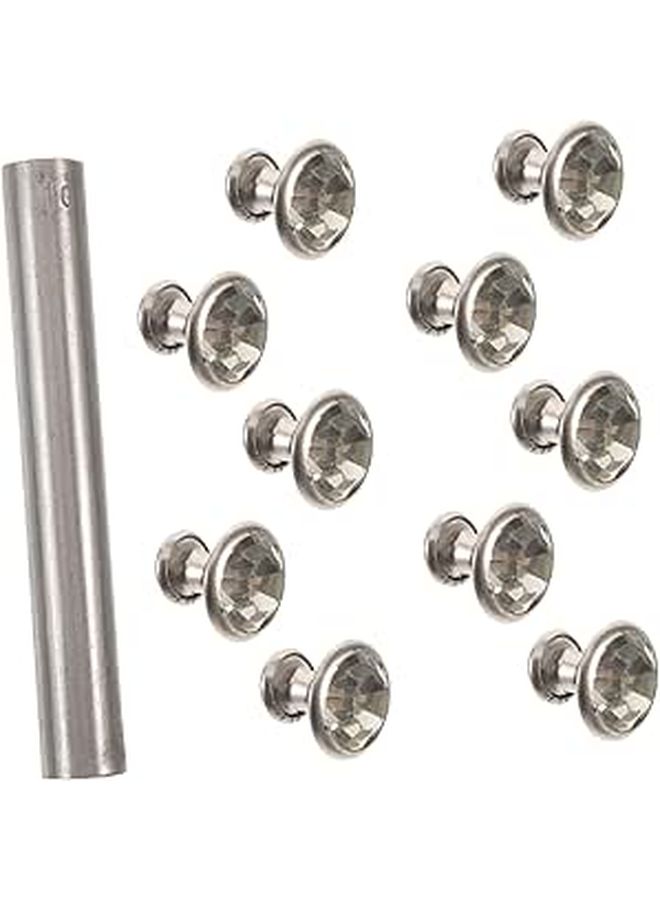 H Hoodancos 1set Sturdy Rivet Setter Tool For Projects Spike Fixing Hand Tool Rhinestones For Crafting And Repairing Rivets Edged Rhinestones - Image 1