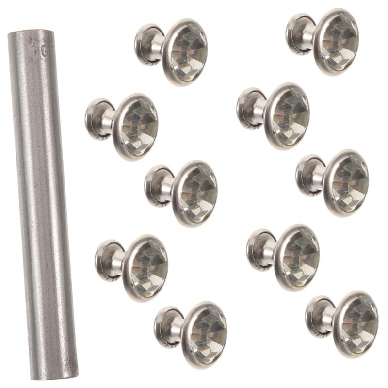 H Hoodancos 1set Sturdy Rivet Setter Tool For Projects Spike Fixing Hand Tool Rhinestones For Crafting And Repairing Rivets Edged Rhinestones - Image 2