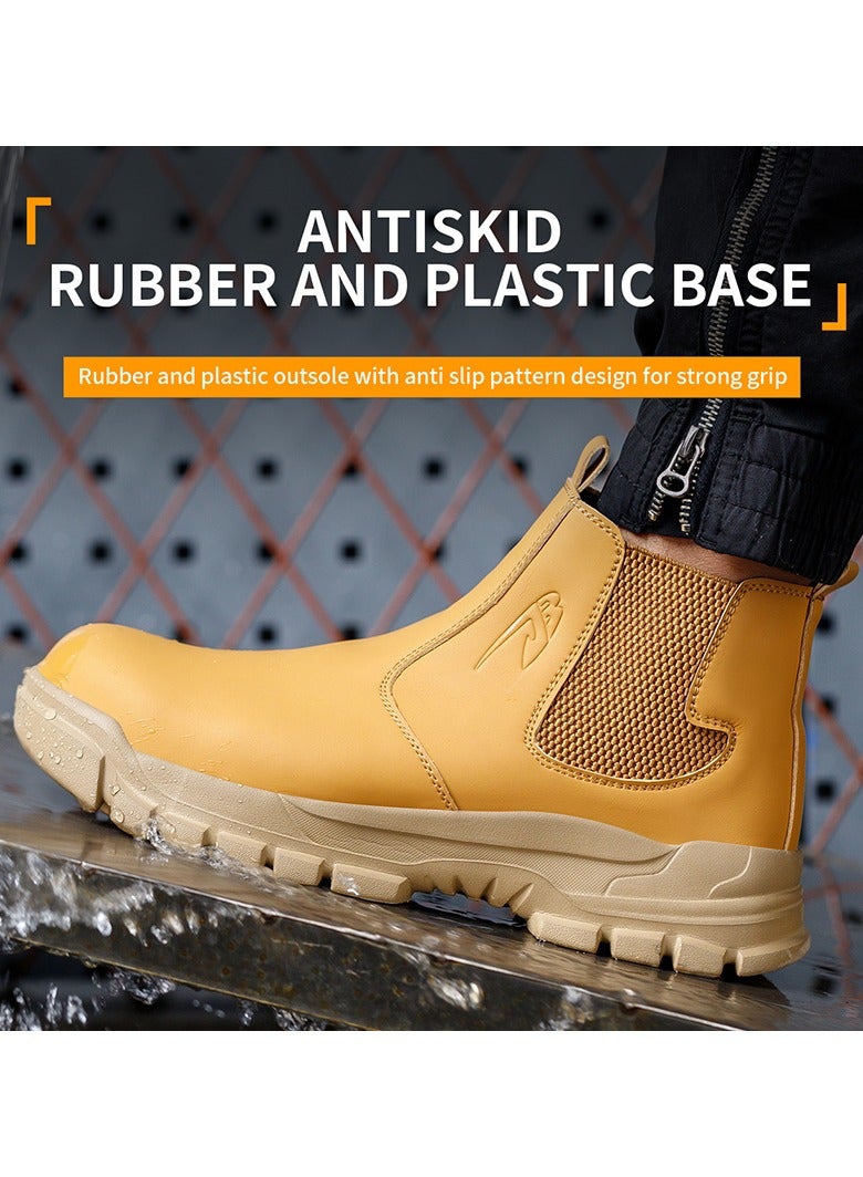 Steel Toe Shoes for Men Lightweight Safety Shoes Comfortable Puncture Proof Slip On Indestructible Work Shoes and Fashion Sneakers. - Image 5