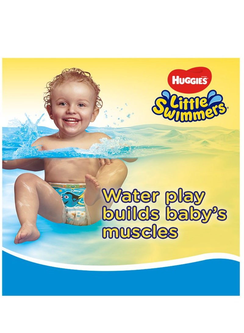 هجيز ليتيل سويمر حفاضات سباحه رقم 3-4 من وزن 7ل15 كيلو العبوه 12 قطعه - Image 2