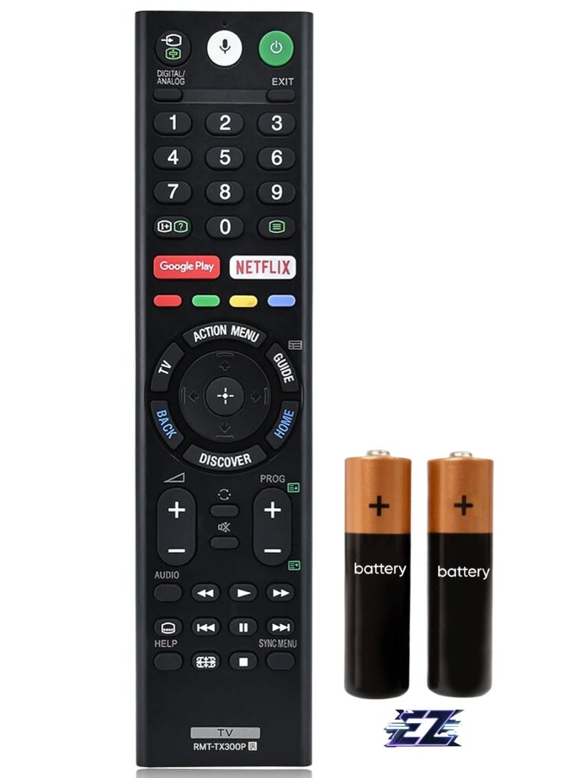 ELTRAZONE Replacement Remote Control for Sony RMF-TX300P TV with battery - Image 1
