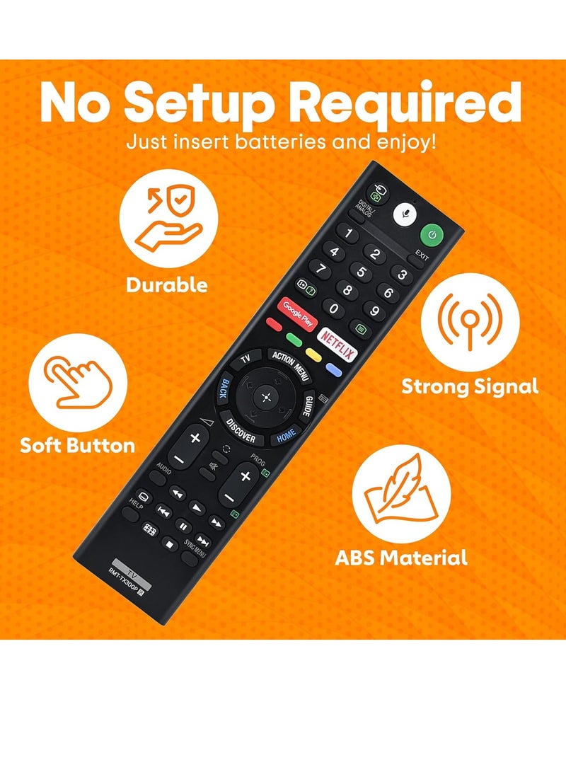 ELTRAZONE Replacement Remote Control for Sony RMF-TX300P TV with battery - Image 4
