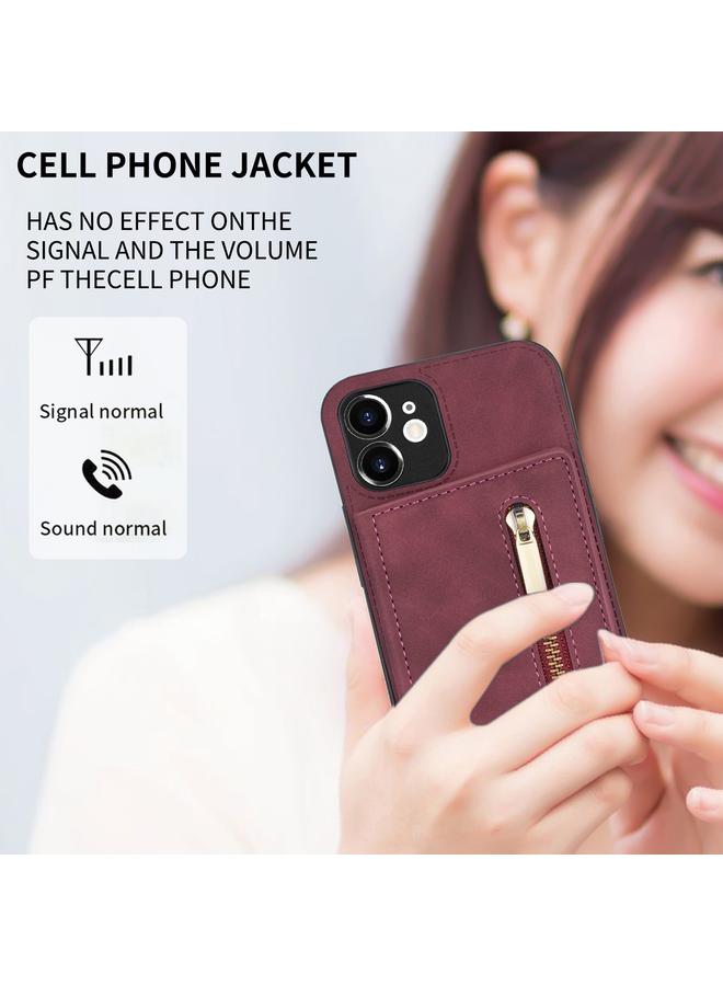 Zaboon Case For iPhone 11 Zipper Card Holder Phone Case - Image 5