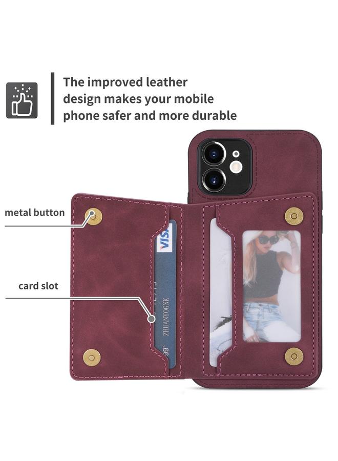 Zaboon Case For iPhone 11 Zipper Card Holder Phone Case - Image 4