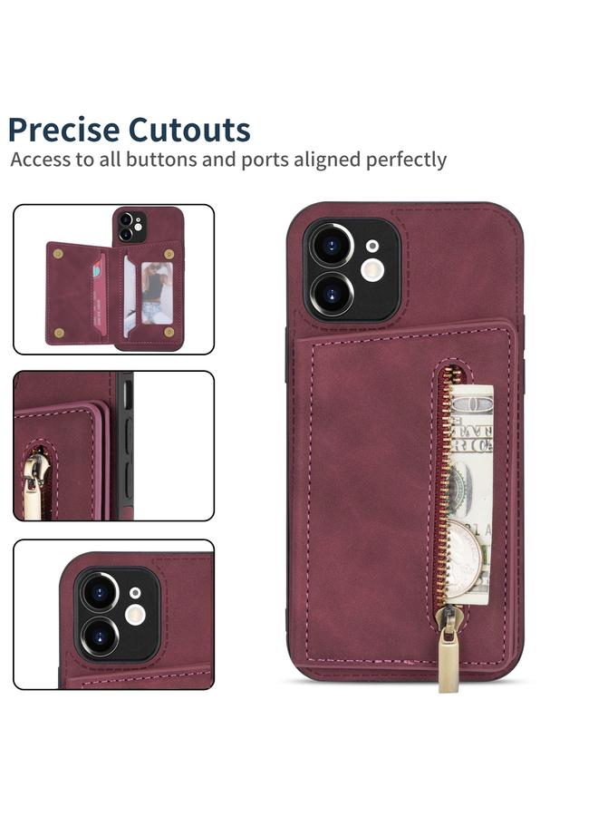 Zaboon Case For iPhone 11 Zipper Card Holder Phone Case - Image 3