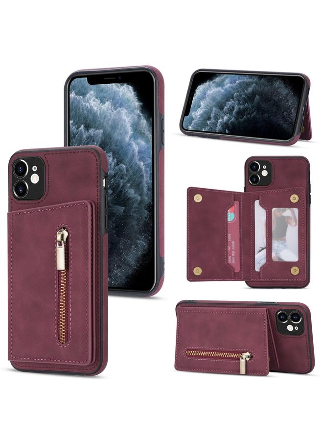 Zaboon Case For iPhone 11 Zipper Card Holder Phone Case - Image 1