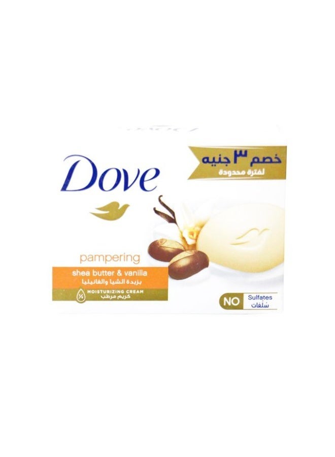 DOVE Purely Pampering Shea Butter Beauty Bar With Vanilla Scent Soap 90g - Image 1
