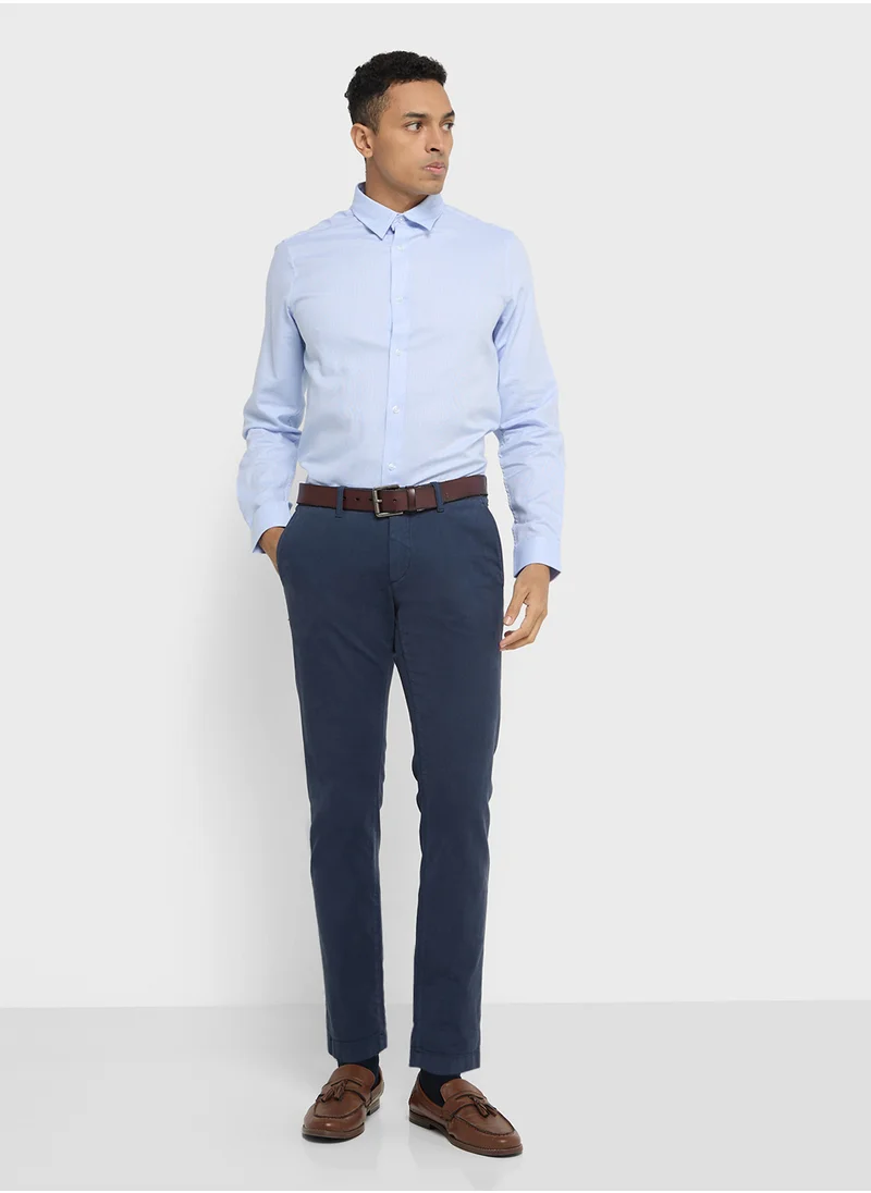 Robert Wood Long Sleeve Shirt   No  Pocket