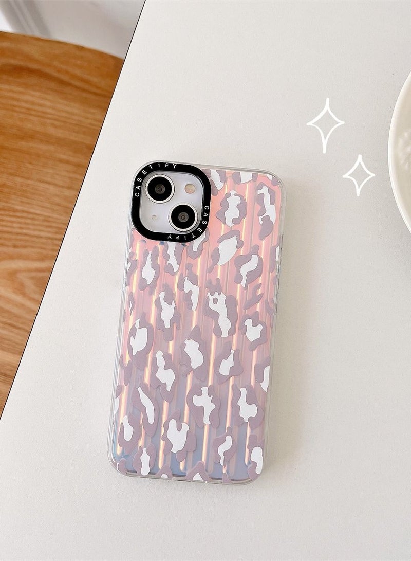 Color Fans Leopard Print Laser iPhone 14/13/12 Pro Max Case iPhone 14/13/12 Pro Case iPhone 14 Plus Case iPhone 14/13/12 Case - Image 2
