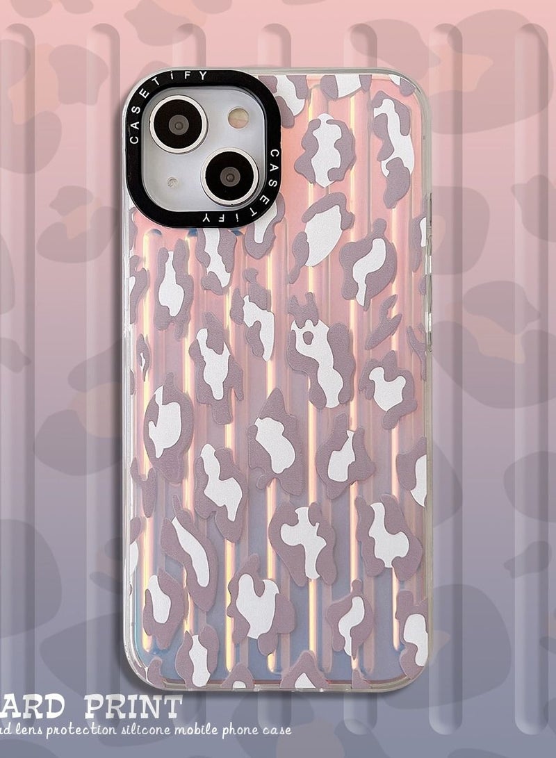 Color Fans Leopard Print Laser iPhone 14/13/12 Pro Max Case iPhone 14/13/12 Pro Case iPhone 14 Plus Case iPhone 14/13/12 Case - Image 3
