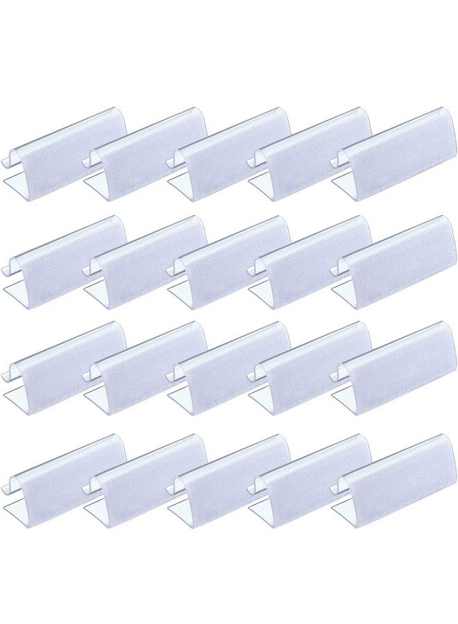 BOAO Boao 50 Pieces Table Skirting Clips EC Model Tablecloth Clips for Table 3/4 Inch - 1 Inch with Hook Loop for Indoor Outdoor Events - Image 1
