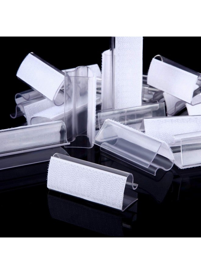 BOAO Boao 50 Pieces Table Skirting Clips EC Model Tablecloth Clips for Table 3/4 Inch - 1 Inch with Hook Loop for Indoor Outdoor Events - Image 3