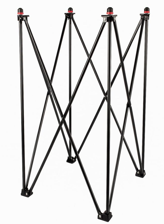 KNK Carrom Foldable Stand - Easy Fold Stand for Board Games, 24-Inch Standard Height with Adjustable Leveler and Soft Rubber Top - Image 1