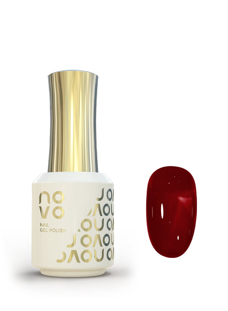 Novo Gel Nail Polish, Sheer Nude Gel Nail, UV & LED Cured Quick Dry, Long-Lasting Gel Polish for DIY Manicure, Nail Art at Home or Salon 12ml-NC130# Red - Image 1
