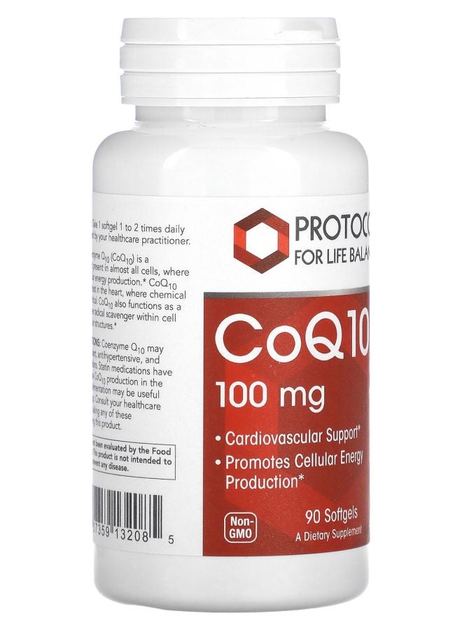 Protocol For Life Balance CoQ10 100 mg 90 Softgels - Image 2